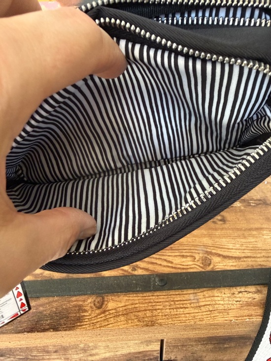 Brighton Black Crossbody with Red and White Heart Strap - Picture 8 of 8